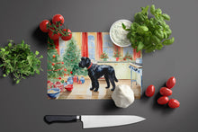 Load image into Gallery viewer, Giant Schnauzer Christmas Cookies Glass Cutting Boards – Durable, Decorative Kitchen Art