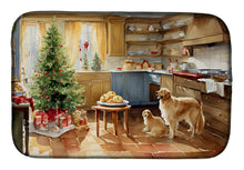 Load image into Gallery viewer, Golden Retriever Christmas Cookies Dish Drying Mat