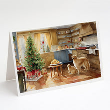 Load image into Gallery viewer, Golden Retriever Christmas Cookies Greeting Cards - Blank Note Cards – 8-Pack of Artist-Designed Cards with Envelopes