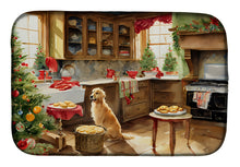 Load image into Gallery viewer, Golden Retriever Christmas Cookies Dish Drying Mat
