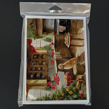 Load image into Gallery viewer, Golden Retriever Christmas Cookies Greeting Cards - Blank Note Cards – 8-Pack of Artist-Designed Cards with Envelopes
