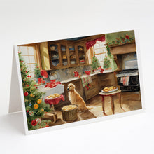 Load image into Gallery viewer, Golden Retriever Christmas Cookies Greeting Cards - Blank Note Cards – 8-Pack of Artist-Designed Cards with Envelopes