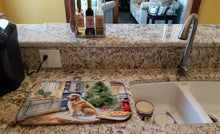 Load image into Gallery viewer, Golden Retriever Christmas Cookies Dish Drying Mat