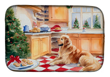 Load image into Gallery viewer, Golden Retriever Christmas Cookies Dish Drying Mat