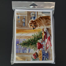 Load image into Gallery viewer, Golden Retriever Christmas Cookies Greeting Cards - Blank Note Cards – 8-Pack of Artist-Designed Cards with Envelopes