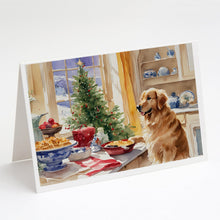Load image into Gallery viewer, Golden Retriever Christmas Cookies Greeting Cards - Blank Note Cards – 8-Pack of Artist-Designed Cards with Envelopes