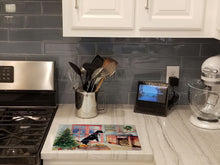 Load image into Gallery viewer, Great Dane Christmas Cookies Glass Cutting Boards – Durable, Decorative Kitchen Art
