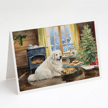 Load image into Gallery viewer, Great Pyrenees Christmas Cookies Greeting Cards - Blank Note Cards – 8-Pack of Artist-Designed Cards with Envelopes