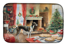 Load image into Gallery viewer, Greyhound Christmas Cookies Dish Drying Mat