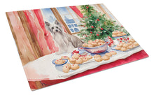 Load image into Gallery viewer, Chinese Crested Christmas Cookies Glass Cutting Boards – Durable, Decorative Kitchen Art