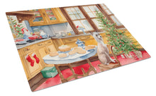 Load image into Gallery viewer, Chinese Crested Christmas Cookies Glass Cutting Boards – Durable, Decorative Kitchen Art