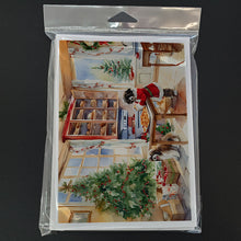 Load image into Gallery viewer, Havanese Christmas Cookies Greeting Cards - Blank Note Cards – 8-Pack of Artist-Designed Cards with Envelopes