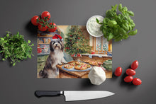 Load image into Gallery viewer, Havanese Christmas Cookies Glass Cutting Boards – Durable, Decorative Kitchen Art