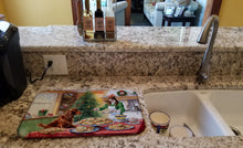 Load image into Gallery viewer, Irish Setter Christmas Cookies Dish Drying Mat