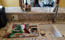 Load image into Gallery viewer, Irish Setter Christmas Cookies Dish Drying Mat