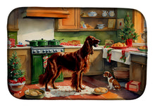 Load image into Gallery viewer, Irish Setter Christmas Cookies Dish Drying Mat