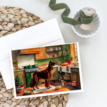 Load image into Gallery viewer, Irish Setter Christmas Cookies Greeting Cards - Blank Note Cards – 8-Pack of Artist-Designed Cards with Envelopes