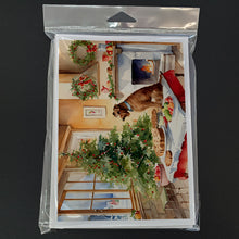 Load image into Gallery viewer, Irish Terrier Christmas Cookies Greeting Cards - Blank Note Cards – 8-Pack of Artist-Designed Cards with Envelopes