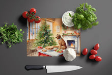 Load image into Gallery viewer, Irish Terrier Christmas Cookies Glass Cutting Boards – Durable, Decorative Kitchen Art