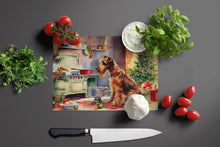 Load image into Gallery viewer, Irish Terrier Christmas Cookies Glass Cutting Boards – Durable, Decorative Kitchen Art