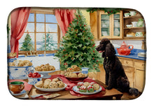 Load image into Gallery viewer, Irish Water Spaniel Christmas Cookies Dish Drying Mat