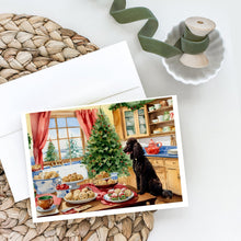Load image into Gallery viewer, Irish Water Spaniel Christmas Cookies Greeting Cards - Blank Note Cards – 8-Pack of Artist-Designed Cards with Envelopes