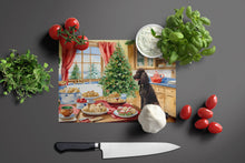 Load image into Gallery viewer, Irish Water Spaniel Christmas Cookies Glass Cutting Boards – Durable, Decorative Kitchen Art