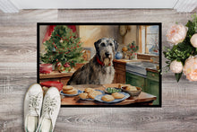 Load image into Gallery viewer, Irish Wolfhound Christmas Cookies Doormat-24x36 Indoor / Outdoor Rug | Made in USA