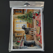 Load image into Gallery viewer, Irish Wolfhound Christmas Cookies Greeting Cards - Blank Note Cards – 8-Pack of Artist-Designed Cards with Envelopes