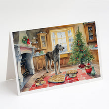 Load image into Gallery viewer, Irish Wolfhound Christmas Cookies Greeting Cards - Blank Note Cards – 8-Pack of Artist-Designed Cards with Envelopes