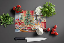 Load image into Gallery viewer, Italian Greyhound Christmas Cookies Glass Cutting Boards – Durable, Decorative Kitchen Art