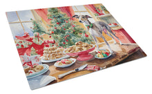 Load image into Gallery viewer, Italian Greyhound Christmas Cookies Glass Cutting Boards – Durable, Decorative Kitchen Art