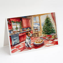 Load image into Gallery viewer, Jack Russell Terrier Christmas Cookies Greeting Cards - Blank Note Cards – 8-Pack of Artist-Designed Cards with Envelopes