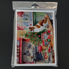 Load image into Gallery viewer, Japanese Chin Christmas Cookies Greeting Cards - Blank Note Cards – 8-Pack of Artist-Designed Cards with Envelopes