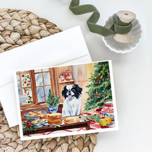 Load image into Gallery viewer, Japanese Chin Christmas Cookies Greeting Cards - Blank Note Cards – 8-Pack of Artist-Designed Cards with Envelopes