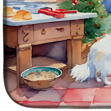 Load image into Gallery viewer, Japanese Spitz Christmas Cookies Dish Drying Mat