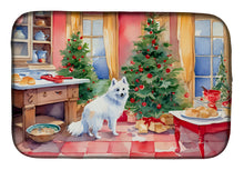 Load image into Gallery viewer, Japanese Spitz Christmas Cookies Dish Drying Mat