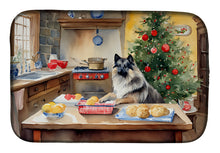 Load image into Gallery viewer, Keeshond Christmas Cookies Dish Drying Mat