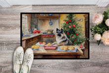 Load image into Gallery viewer, Keeshond Christmas Cookies Doormat-24x36 Indoor / Outdoor Rug | Made in USA