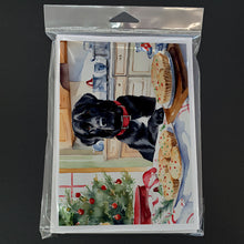 Load image into Gallery viewer, Labrador Retriever Christmas Cookies Greeting Cards - Blank Note Cards – 8-Pack of Artist-Designed Cards with Envelopes
