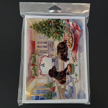 Load image into Gallery viewer, Labrador Retriever Christmas Cookies Greeting Cards - Blank Note Cards – 8-Pack of Artist-Designed Cards with Envelopes