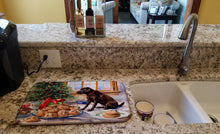 Load image into Gallery viewer, Labrador Retriever Christmas Cookies Dish Drying Mat