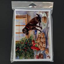 Load image into Gallery viewer, Labrador Retriever Christmas Cookies Greeting Cards - Blank Note Cards – 8-Pack of Artist-Designed Cards with Envelopes