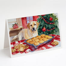 Load image into Gallery viewer, Labrador Retriever Christmas Cookies Greeting Cards - Blank Note Cards – 8-Pack of Artist-Designed Cards with Envelopes