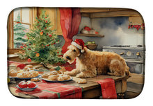 Load image into Gallery viewer, Lakeland Terrier Christmas Cookies Dish Drying Mat