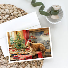 Load image into Gallery viewer, Lakeland Terrier Christmas Cookies Greeting Cards - Blank Note Cards – 8-Pack of Artist-Designed Cards with Envelopes