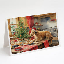 Load image into Gallery viewer, Lakeland Terrier Christmas Cookies Greeting Cards - Blank Note Cards – 8-Pack of Artist-Designed Cards with Envelopes