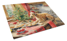Load image into Gallery viewer, Lakeland Terrier Christmas Cookies Glass Cutting Boards – Durable, Decorative Kitchen Art