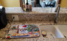Load image into Gallery viewer, Lhasa Apso Christmas Cookies Dish Drying Mat