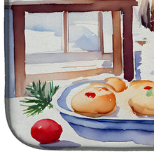 Load image into Gallery viewer, Lhasa Apso Christmas Cookies Dish Drying Mat
